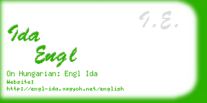 ida engl business card